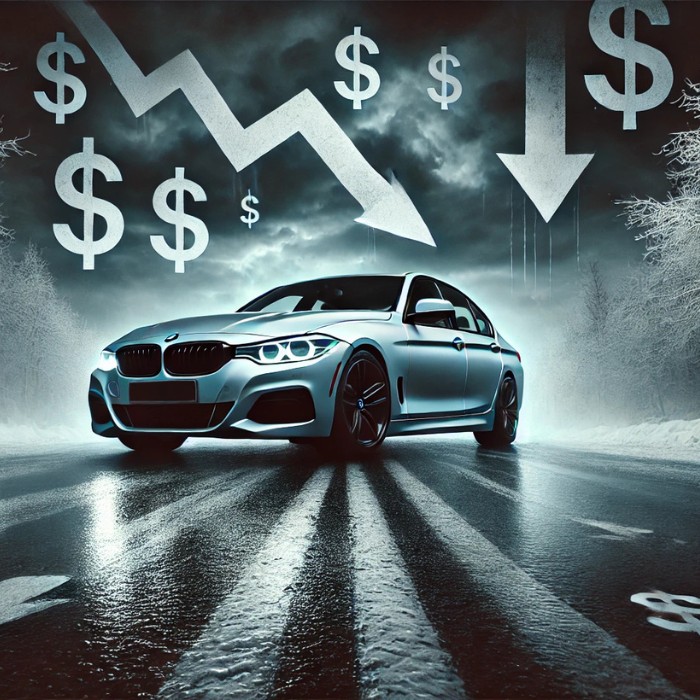 BMW буксува, а още не е зима