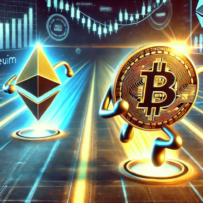 Ethereum изостава на фона на Bitcoin
