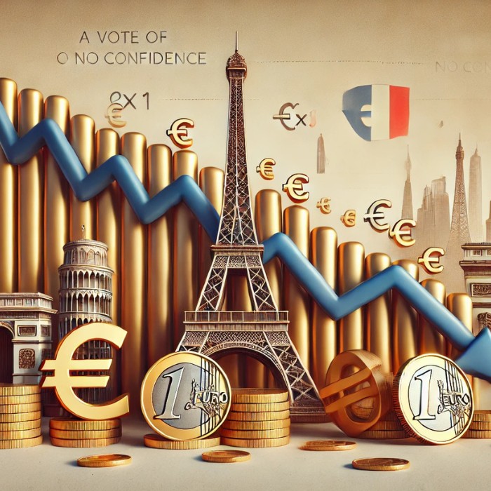 Еврото поевтинява след вота на недоверие във Франция