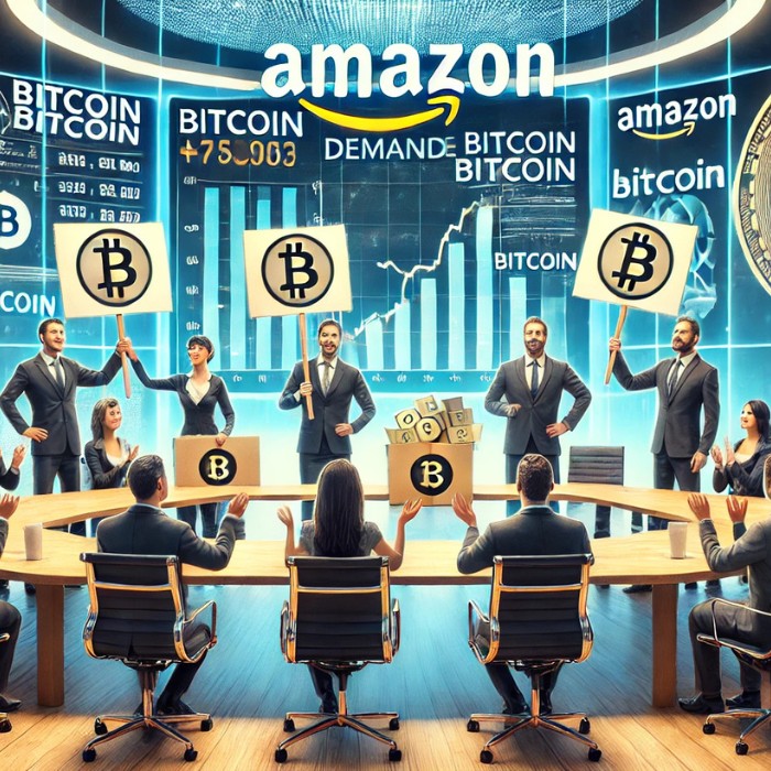 Акционери изискват Amazon да закупи Bitcoin