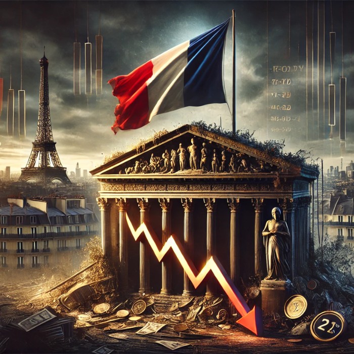 Moody's понижава рейтинга на френския дълг на фона на политическата нестабилност