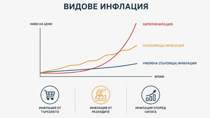 Видове инфлация: Какво представляват и как да защитим капитала си